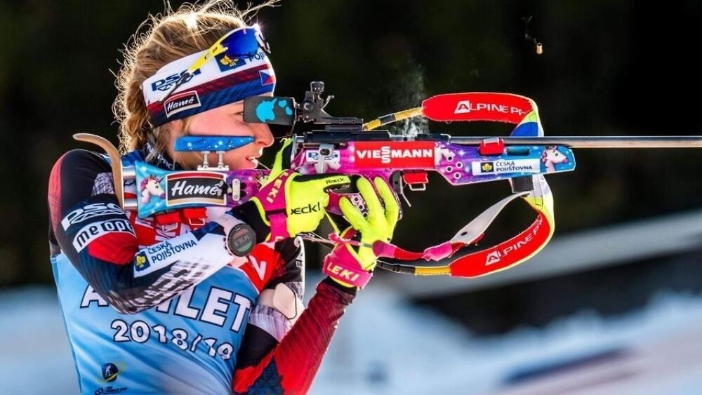 Markéta Davidová, reprezentantka v biatlonu, dcera